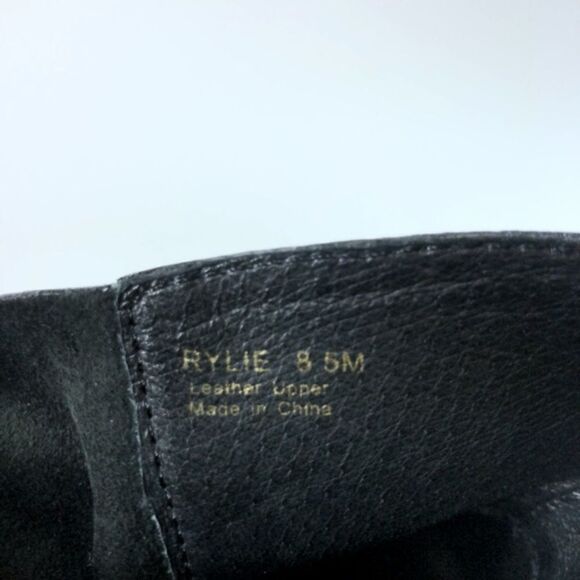 Botkier Rylie Slouchy Ankle Boots Chunky Leather Heeled Booties in Black 8.5 - Picture 13 of 15